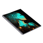 Die Frau des Stars Gold & Aquamarines kleines Note Notizblock (Rechte Seite)