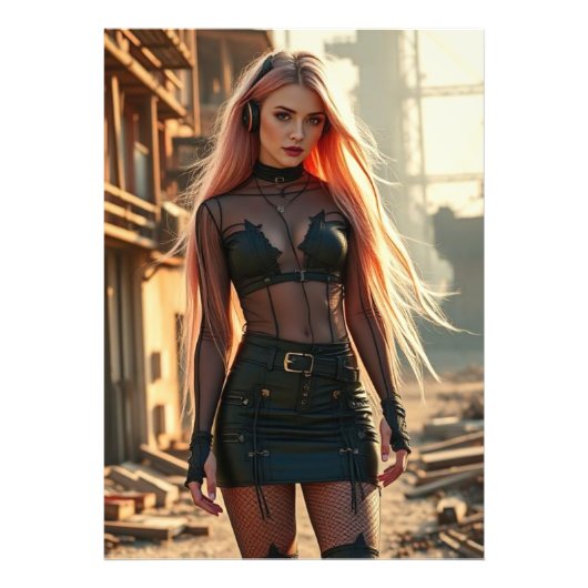 Die Frau, die das Ende der Welt überlebt hat Fotodruck (Vorne)