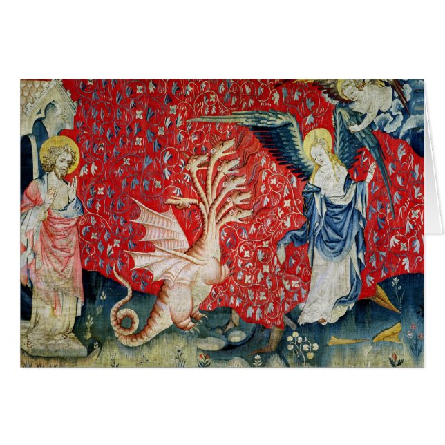 Die Frau, die Flügel empfängt, um den Drachen zu (Vorderseite (Horizontal))