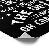 Die Frau, die, wenn meine Füße auf den Boden triff Poster (Ecke)