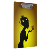 Die Frau Gelbschmetterlinge Klemmbrett (Rechts)