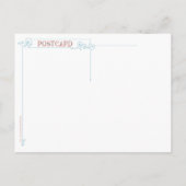 Die Frau im Feld Postkarte (Rückseite)