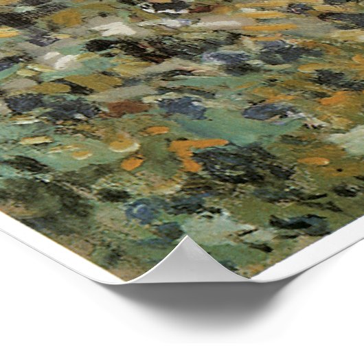 Die Frau im Garden Fine Art Poster (Ecke)