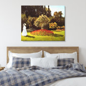 Die Frau im Garten Monet San Salvatore - der Zucke Leinwanddruck (Insitu (Schlafzimmer))