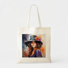 Die Frau im Hut: Portrait der lebendigen Gnade Tragetasche