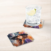 Die Frau im Hut: Portrait der lebendigen Gnade Untersetzer (Vor Ort)