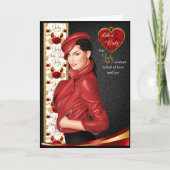 Die Frau im Juli Karte (Vorderseite)