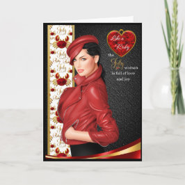 Die Frau im Juli Karte