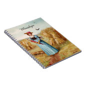 Die Frau im Notebook "Weiße Felder" Notizblock (Rechte Seite)