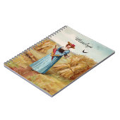 Die Frau im Notebook "Weiße Felder" Notizblock (Linke Seite)