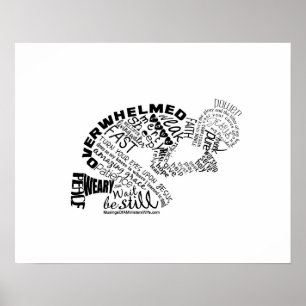 Die Frau im Schwarzen 20x16-Poster Poster