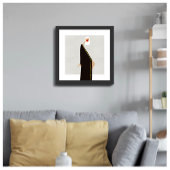 Die Frau im Schwarzen Glamour - Illustrationspopst Poster