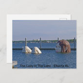 Die Frau im See - Elberta AL Postkarte (Vorne/Hinten)