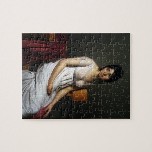 Die Frau im weißen Puzzle (Horizontal)