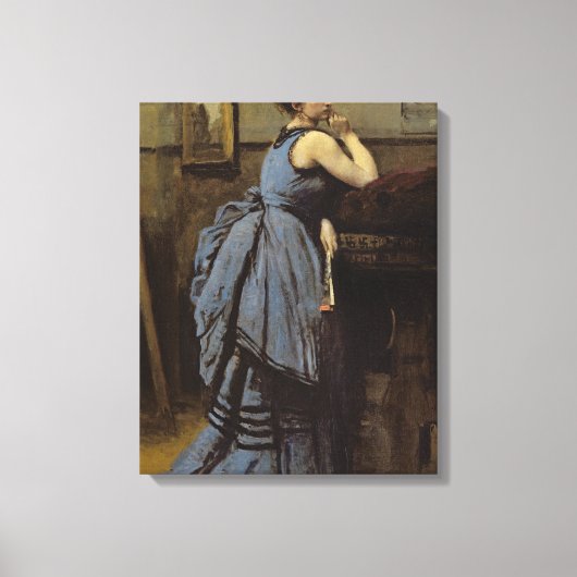 Die Frau in Blau, 1874 Leinwanddruck (Vorderseite)