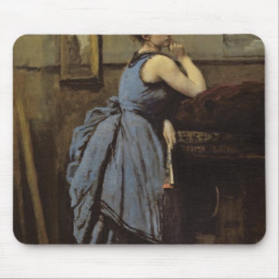 Die Frau in Blau, 1874 Mousepad