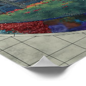 Die Frau in Blau Poster (Ecke)