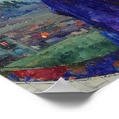 Die Frau in Blau Poster (Ecke)