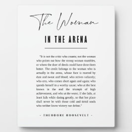 Die Frau in der Arena Daring zitiert groß Fotoplatte