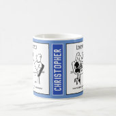 Die Frau in der Verabredet Agentur verbindet den M Kaffeetasse (Mittel)