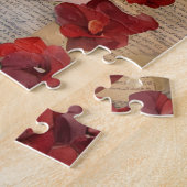 Die Frau in einer roten Kleiderkollektion Puzzle (Seite)