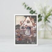 Die Frau lernte in Magie von Edmund Dulac Postkarte (Stehend Vorderseite)