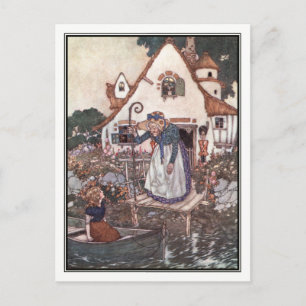 Die Frau lernte in Magie von Edmund Dulac Postkarte