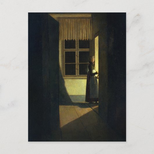 Die Frau mit dem Candlestick, 1825 Postkarte (Vorderseite)
