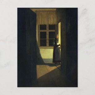 Die Frau mit dem Candlestick, 1825 Postkarte