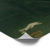 Die Frau mit dem Handschuh, 1869 Poster (Ecke)