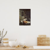 Die Frau mit der Flöhe Poster (Küche)