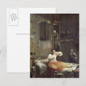 Die Frau mit der Flöhe Postkarte (Vorne/Hinten)