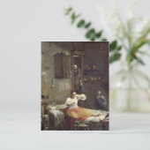 Die Frau mit der Flöhe Postkarte (Stehend Vorderseite)