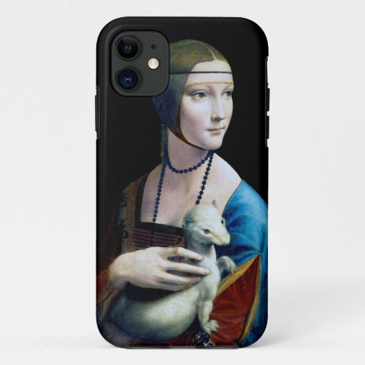 Die Frau mit einem Ermine, Leonardo da Vinci Case-Mate iPhone Hülle (Rückseite)