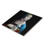 Die Frau mit einem Ermine, Leonardo da Vinci Fliese (Seite)