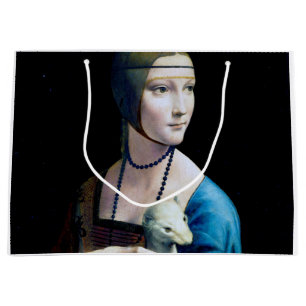 Die Frau mit einem Ermine, Leonardo da Vinci Große Geschenktüte