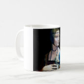 Die Frau mit einem Ermine, Leonardo da Vinci Kaffeetasse (Vorderseite Links)