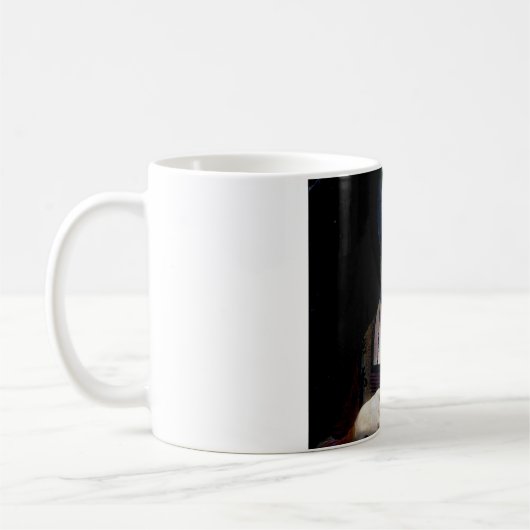 Die Frau mit einem Ermine, Leonardo da Vinci Kaffeetasse (Links)