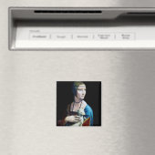 Die Frau mit einem Ermine, Leonardo da Vinci Magnet (In Situ (Geschirrspüler))