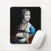 Die Frau mit einem Ermine, Leonardo da Vinci Mousepad (Mit Mouse)
