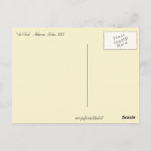 Die Frau mit Obst von Mucha Postkarte (Rückseite)