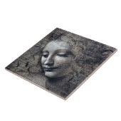 Die Frau mit verachteter Haare, Leonardo da Vinci Fliese (Seite)