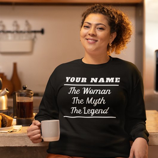 Die Frau personalisiert den Mythos der Legende Sweatshirt