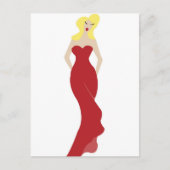 Die Frau Postkarte (Vorderseite)