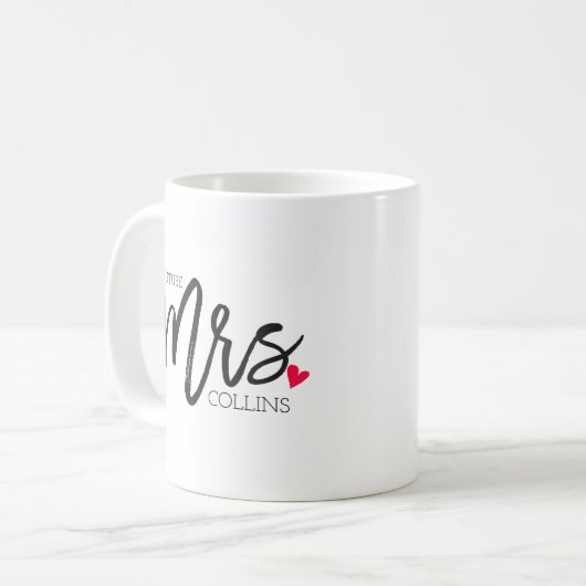 Die Frau Shoppe | Personalisiert Future Mrs. Kaffeetasse (Vorderseite Links)