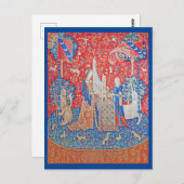 Die Frau und das Einhorn / Anhörung Postkarte (Vorne/Hinten)