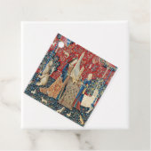 Die Frau und das Einhorn, hörend Geschenkanhänger (Beispiel)