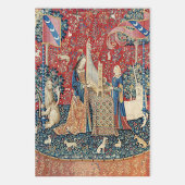 Die Frau und das Einhorn, hörend Geschenkpapier Set