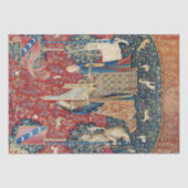 Die Frau und das Einhorn, hörend Seidenpapier (Vorderseite)