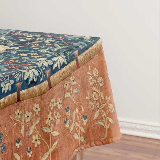 Die Frau und das Einhorn, hörend Tischdecke (Beispiel)